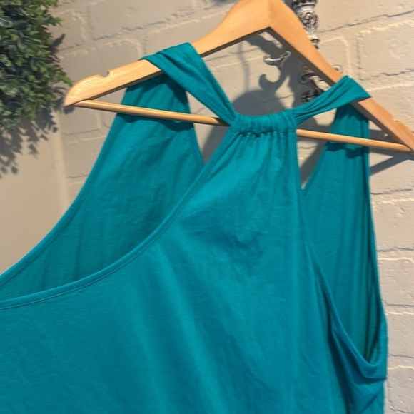 Michael Stars dress green  Sleeveless Top NEW one size coverup beach - Picture 3 of 6